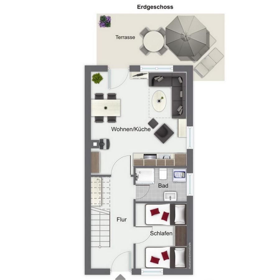 博尔滕哈根Urlauberdorf Haus 41D别墅 外观 照片